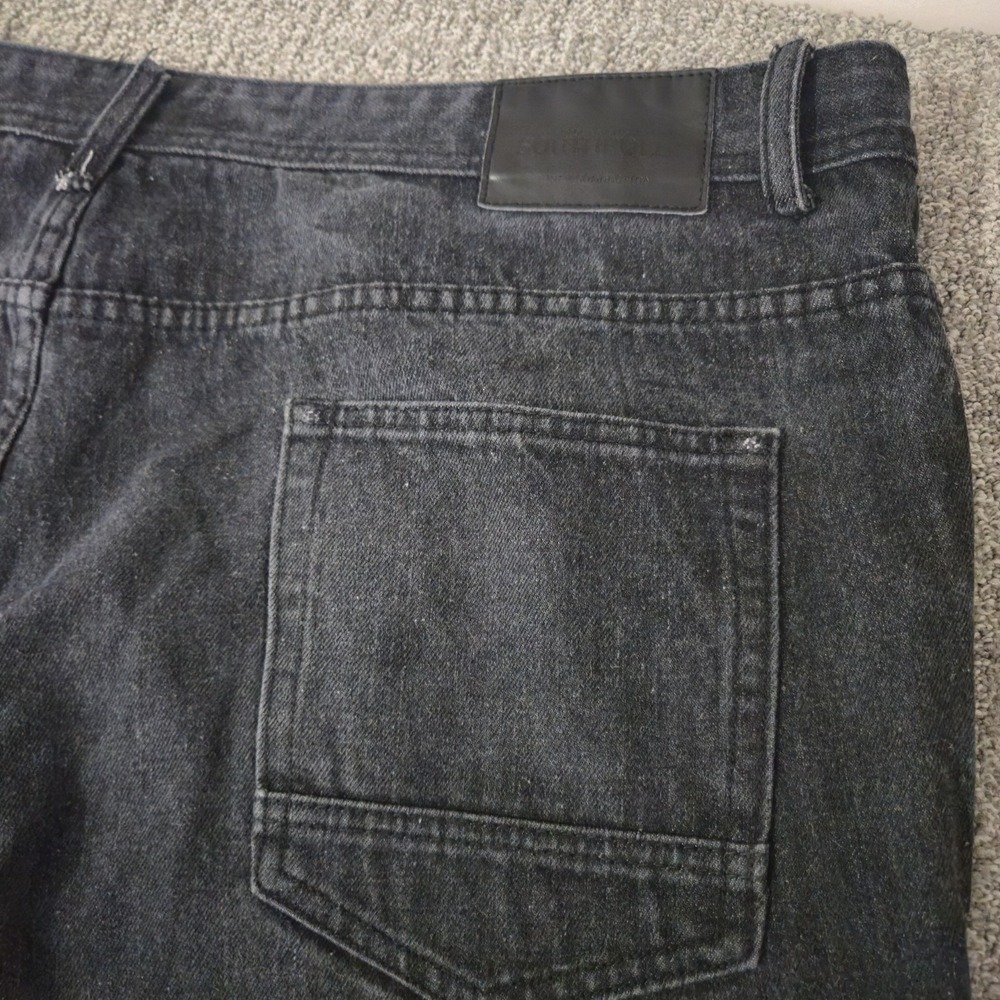 Southpole Jeans Baggy Grunge Wide Leg Size 46 Black Skater 2000s Style - Picture 3 of 10